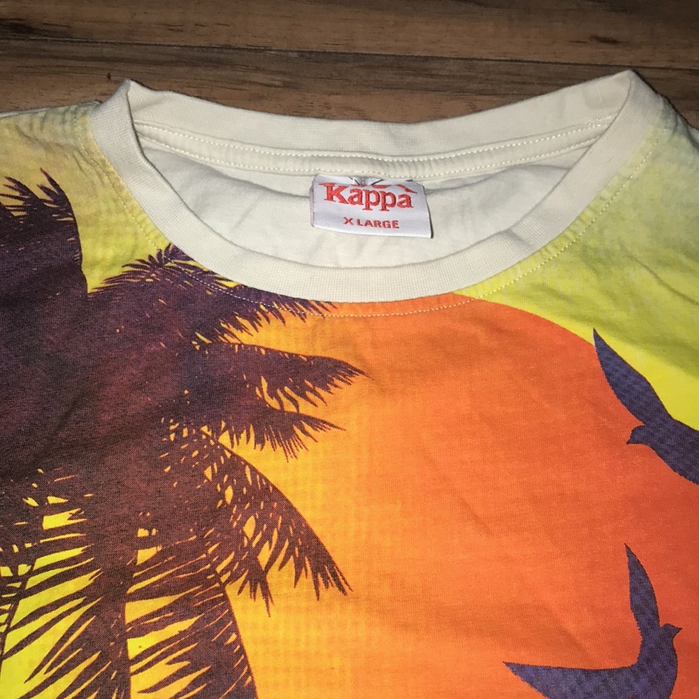 Kappa colorful tropical short sleeves tshirt size XL - Picture 3 of 14